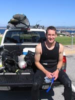 Rob Jagnow, scuba diving in Monterey