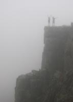 Becky Hopkinson and Chris Rycroft at the Bondcliff summit