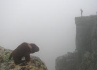 Quantum and Chris Rycroft at the Bondcliff summit