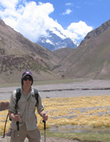 Our first view of Mt. Aconcagua