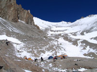 Looking west from camp 1