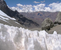 Penitentes above camp 1