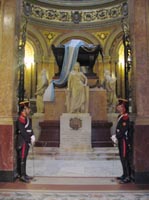San Martin's tomb at Catedral Metropolitana