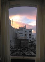 View from our hotel window