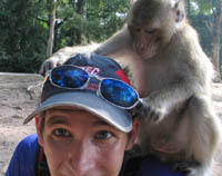 While Rob Jagnow photographed other monkeys, this guy ambushed him