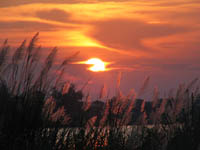 Sunset over the Mekong River