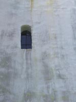 Church window at the geographic center of Europe