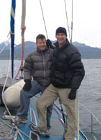 Jeff and Rob returning from a harbor tour